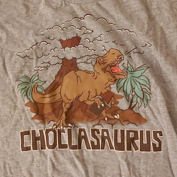 Choclasaurus t-shirt that smells like chocolate. - Picture 2 of 4